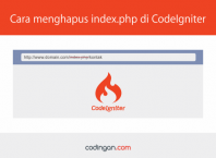 Cara menghapus index.php di CodeIgniter