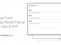 Membuat Form Bootstrap Modal Popup dengan Ajax & PHP